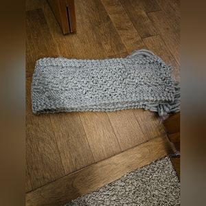 Scarf- Oversized Chunky Scarf in light grey